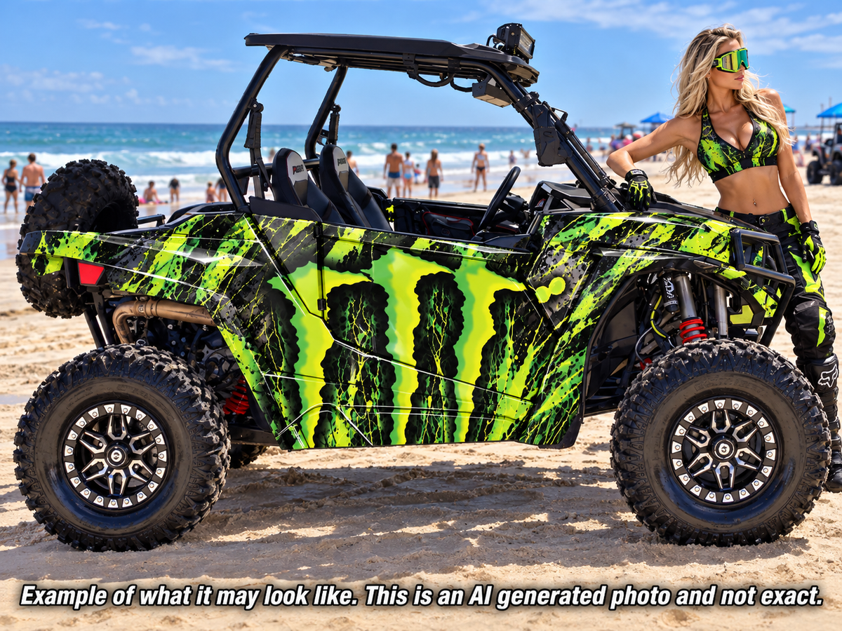 2014 + Polaris RZR 900 "Monster" Graphics Kit