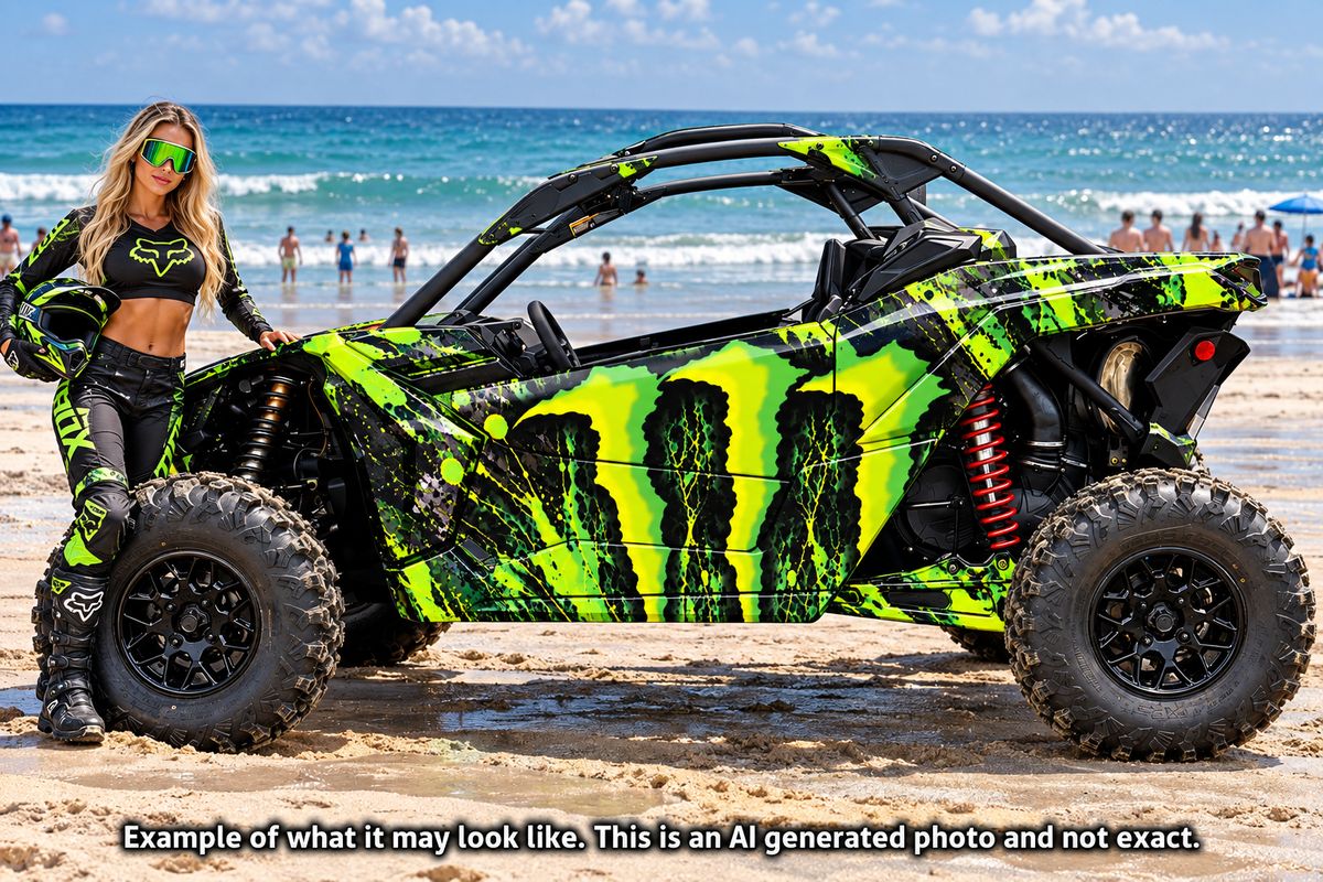 2017 - 2024 Can Am X3 RR DS Maverick "Monster" Graphics Kit