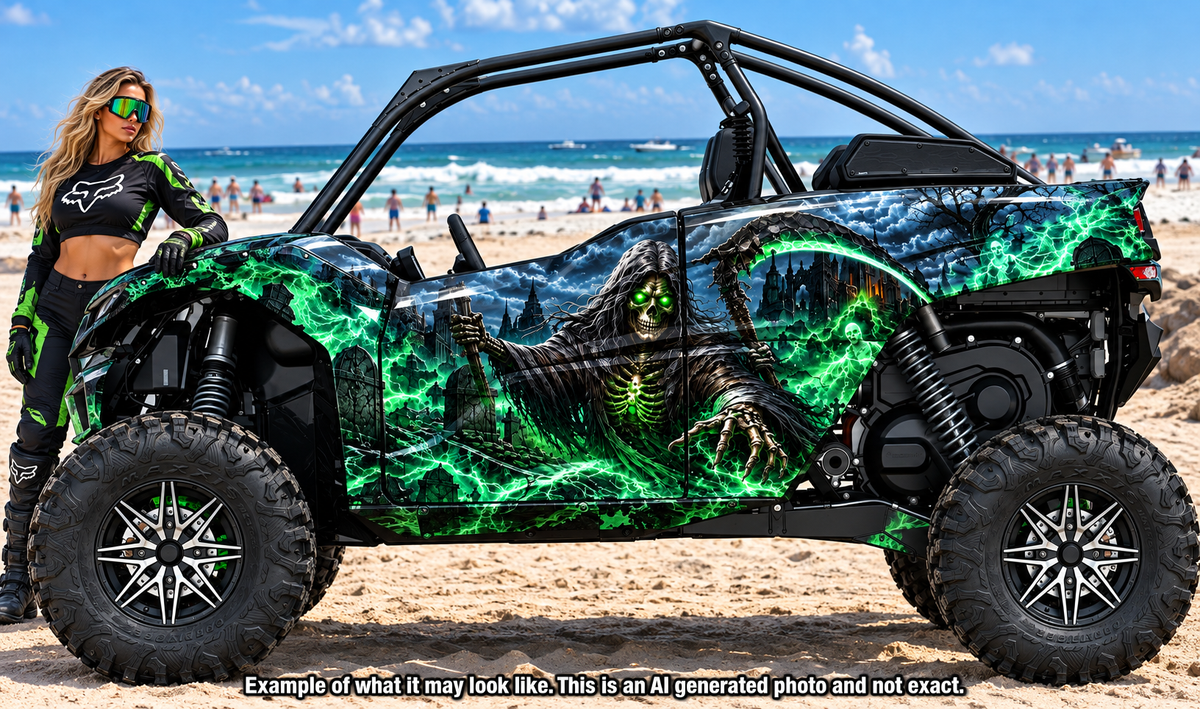 2019 - 2025 Kawasaki Teryx KRX 1000 Grim Reaper Series Graphic Kit