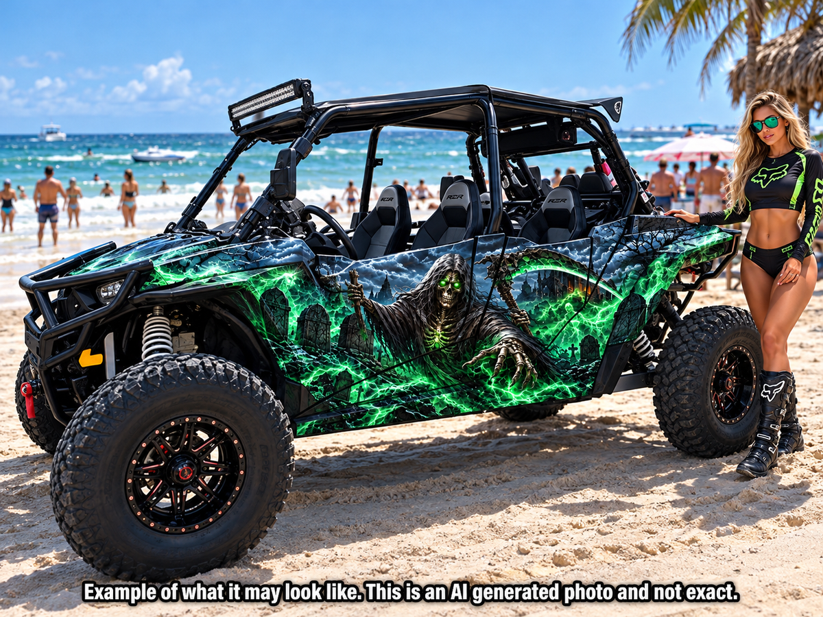 2014 - 2018 Polaris RZR XP 4 Grim Reaper Graphics Kit