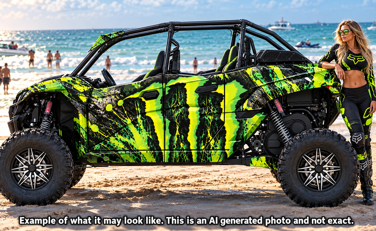 2020 - 2024 Kawasaki Teryx KRX 4 Door 1000 "Monster" Graphic Kit