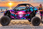 2017 - 2024 Can Am X3 RR DS Maverick Miami Beach Graphics Kit
