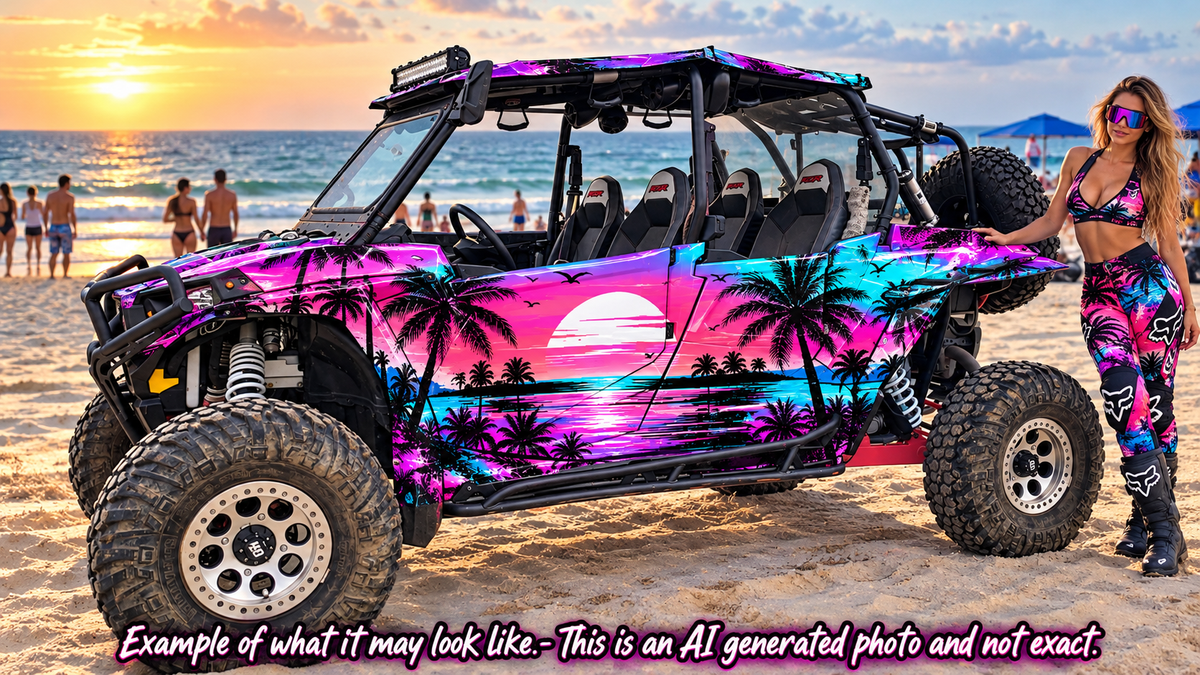 2014 - 2018 Polaris RZR XP 4 Miami Beach Graphics Kit
