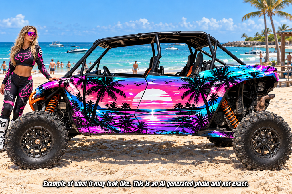 2024 - 2025 Polaris RZR XP 1000 4 Door Miami Beach Graphics Kit