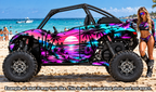 2019 - 2025 Kawasaki Teryx KRX 1000 Miami Beach Series Graphic Kit