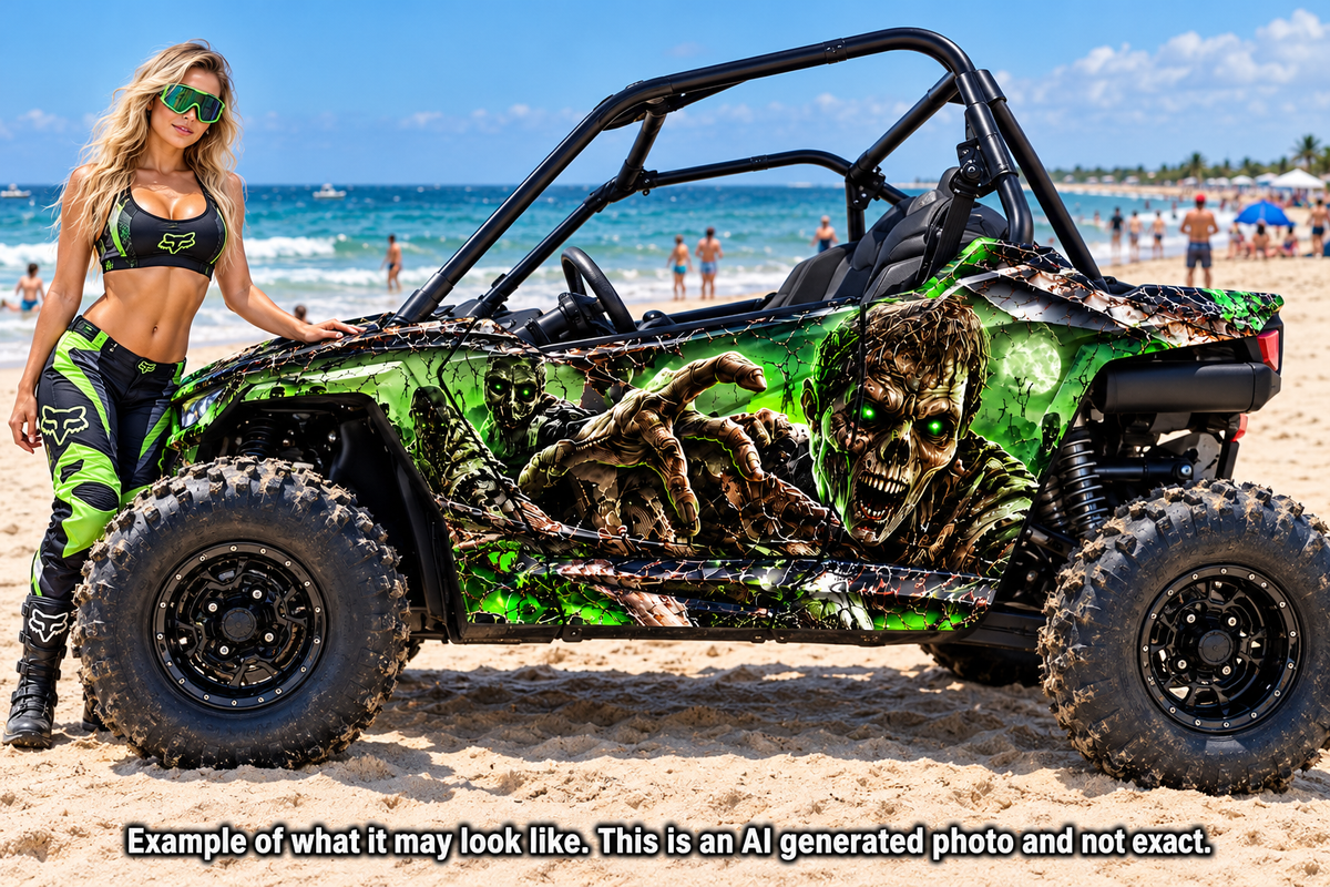 2021-2025 Polaris RZR 200 EFI UTV Zombie Graphics Kit