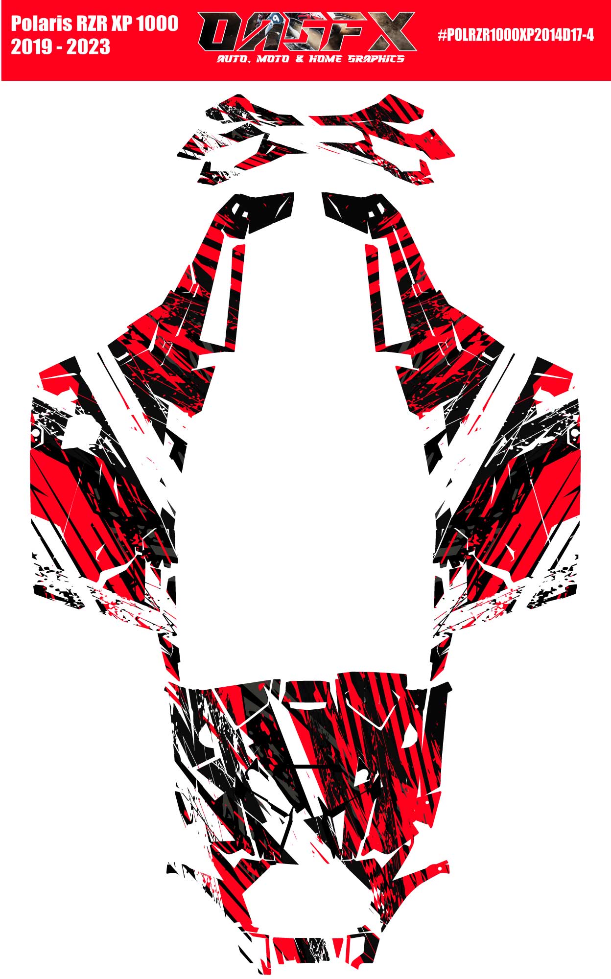 Graphics Kit for POLARIS RZR XP 1000 2019-2022 (6 Color Variations)