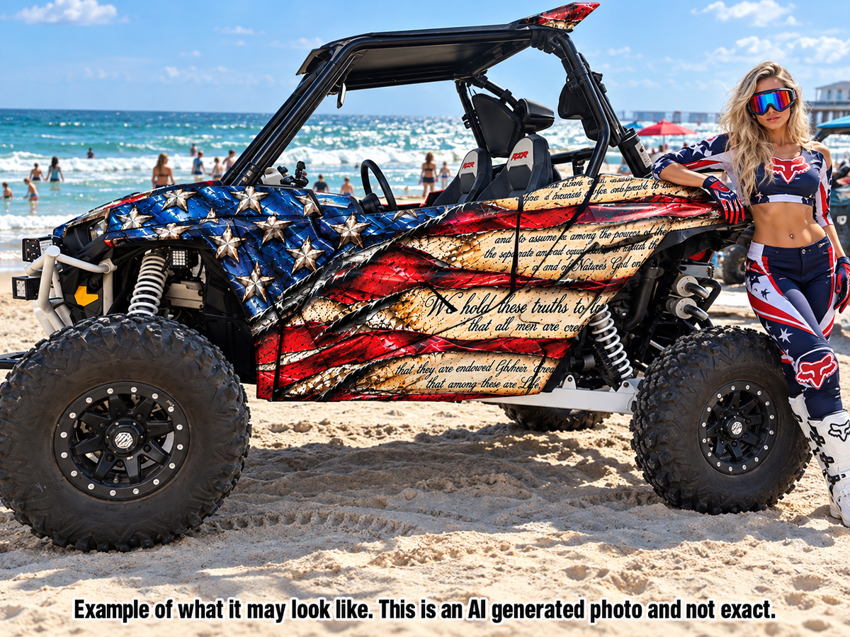 2014 - 2018 Polaris RZR XP 1000 USA Flag Graphics Kit USA Patriot