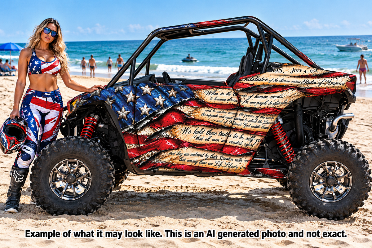 2024-2025 Polaris RZR XP 1000 USA Flag Graphics Kit Patriot