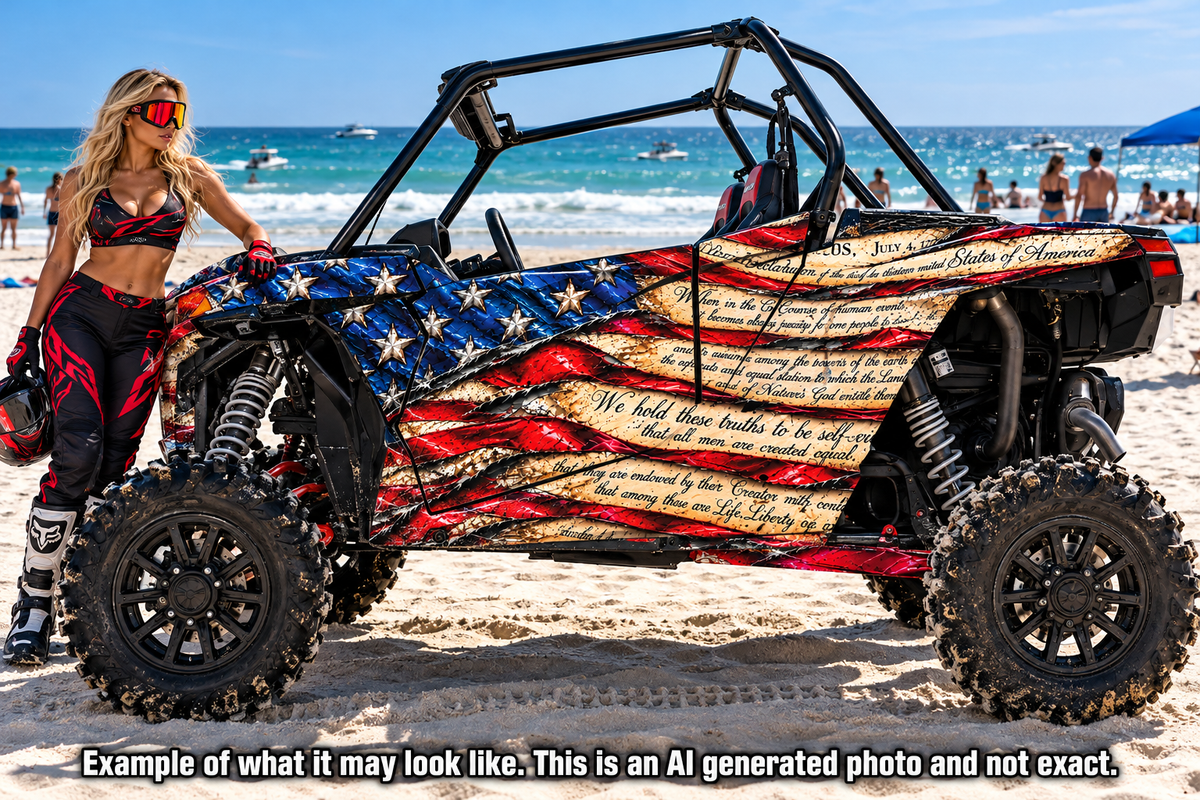 2019 - 2023 Polaris RZR XP 1000 USA Flag Graphics Kit Patriot