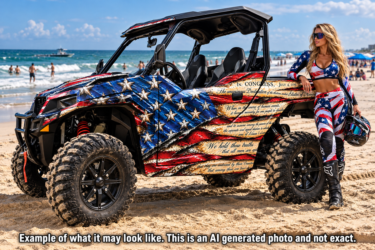 2020-2025 Polaris General XP 1000 USA Flag Graphics Kit Patriot