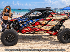 2024-2025 Can Am Maverick R RS USA Graphics Kit  Pro Edition USA Flag Patriot