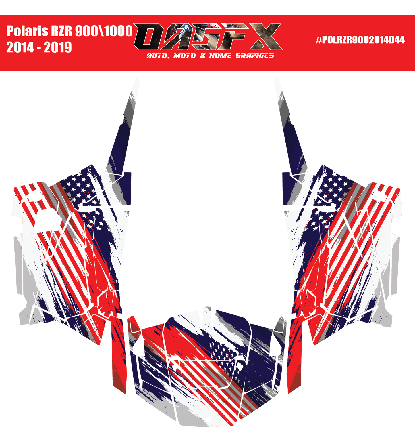 Graphics Kit for 2014 to 2019 Polaris RZR 900/1000