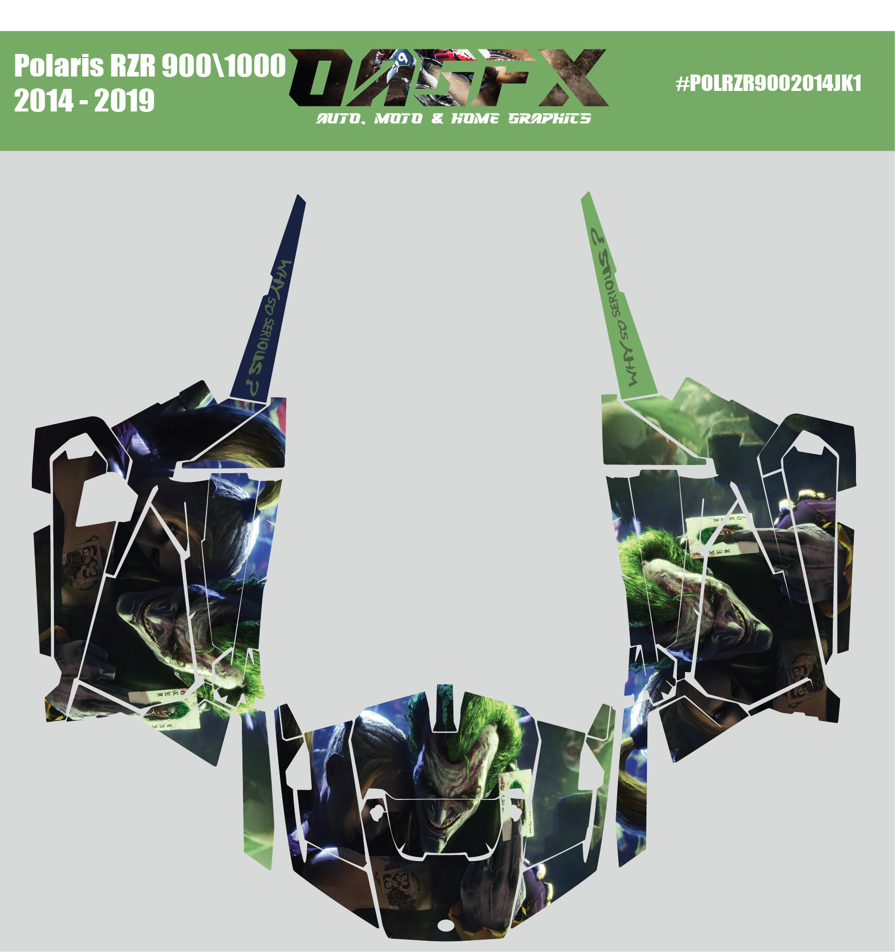 Graphics Kit for 2014 to 2019 Polaris RZR 900/1000