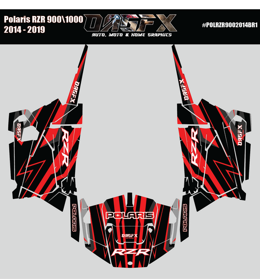 Graphics Kit for 2014 to 2019 Polaris RZR 900/1000