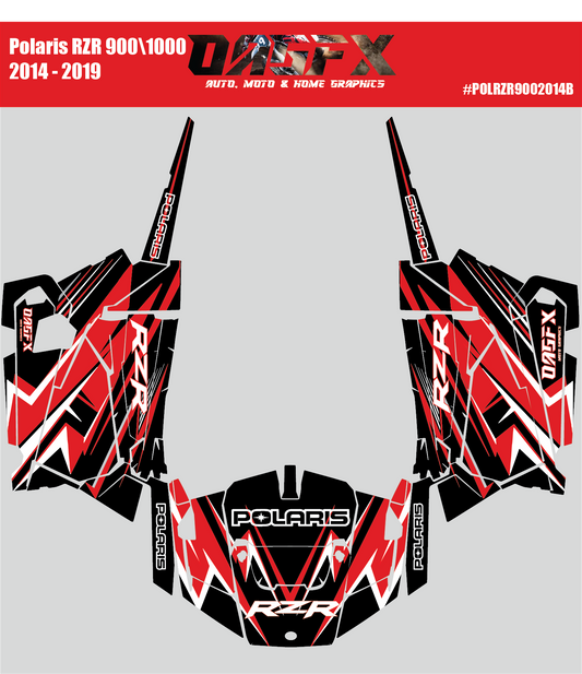 Graphics Kit for 2014 to 2019 Polaris RZR 900/1000