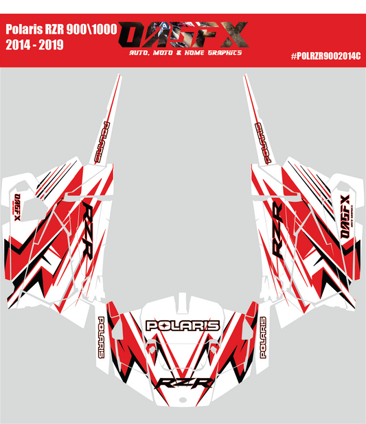 Graphics Kit for 2014 to 2019 Polaris RZR 900/1000