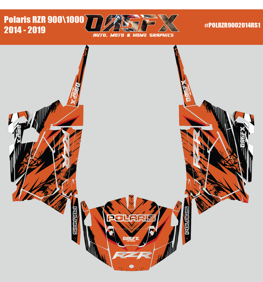 Graphics Kit for 2014 to 2019 Polaris RZR 900/1000