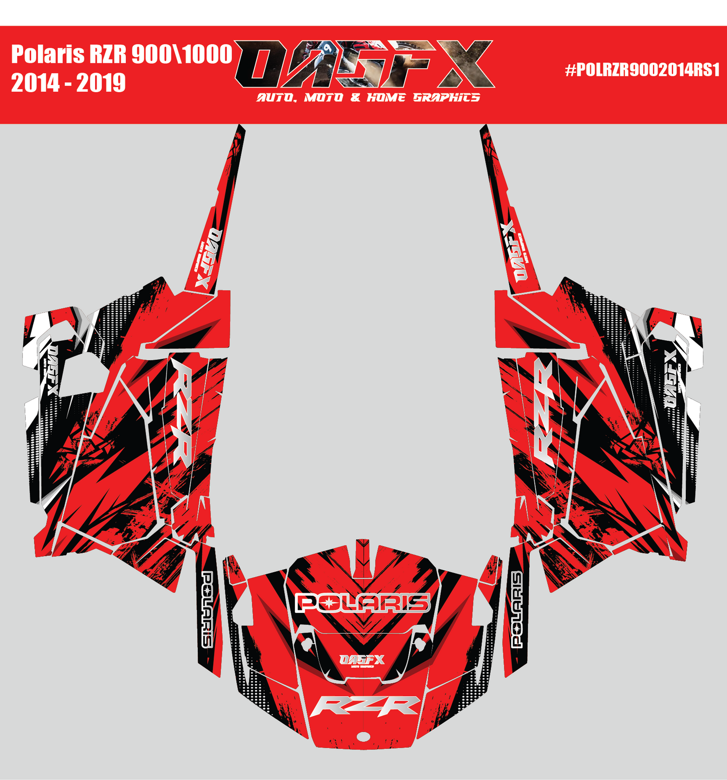 Graphics Kit for 2014 to 2019 Polaris RZR 900/1000