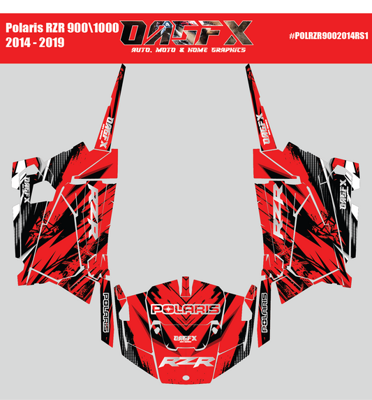 Graphics Kit for 2014 to 2019 Polaris RZR 900/1000