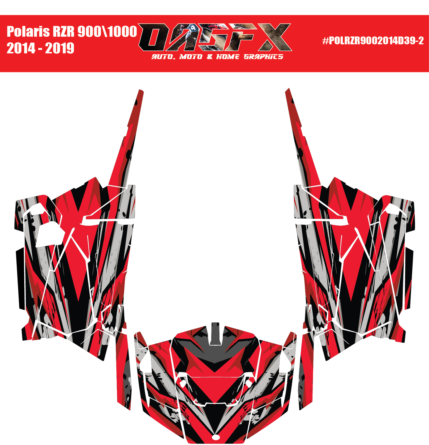 Graphics Kit for 2014 to 2019 Polaris RZR 900/1000