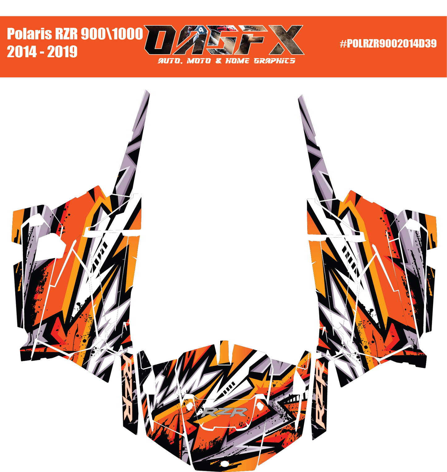 Graphics Kit for 2014 to 2019 Polaris RZR 900/1000