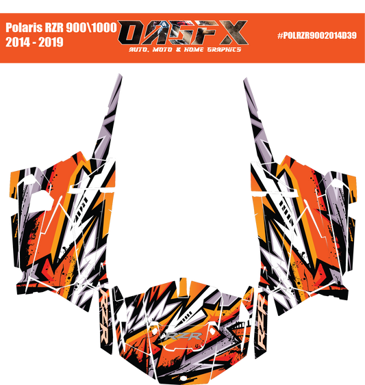 Graphics Kit for 2014 to 2019 Polaris RZR 900/1000