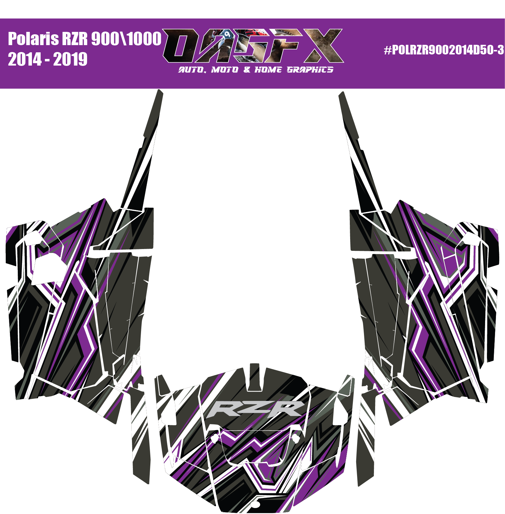 Graphics Kit for 2014 to 2019 Polaris RZR 900/1000