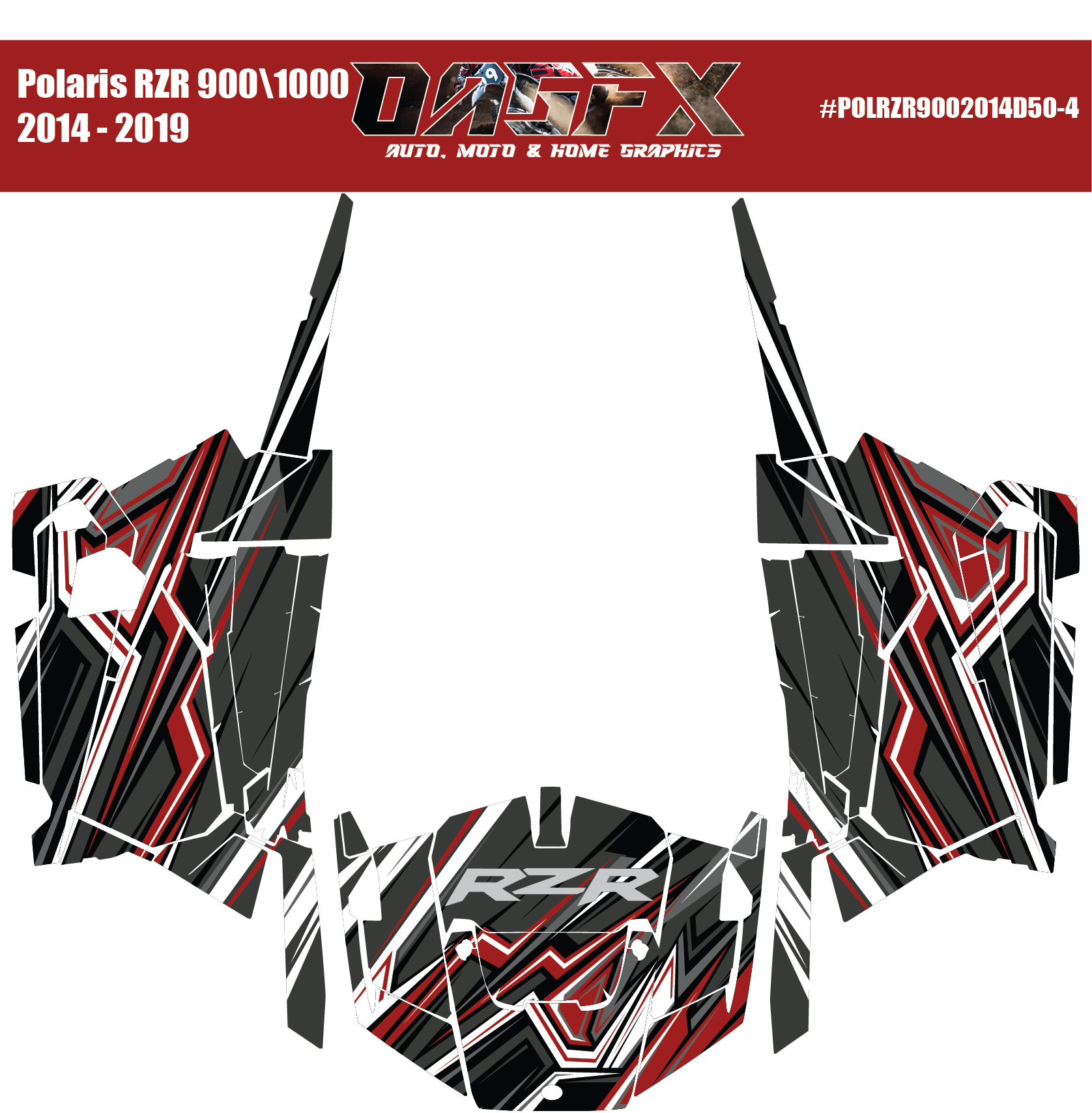 Graphics Kit for 2014 to 2019 Polaris RZR 900/1000