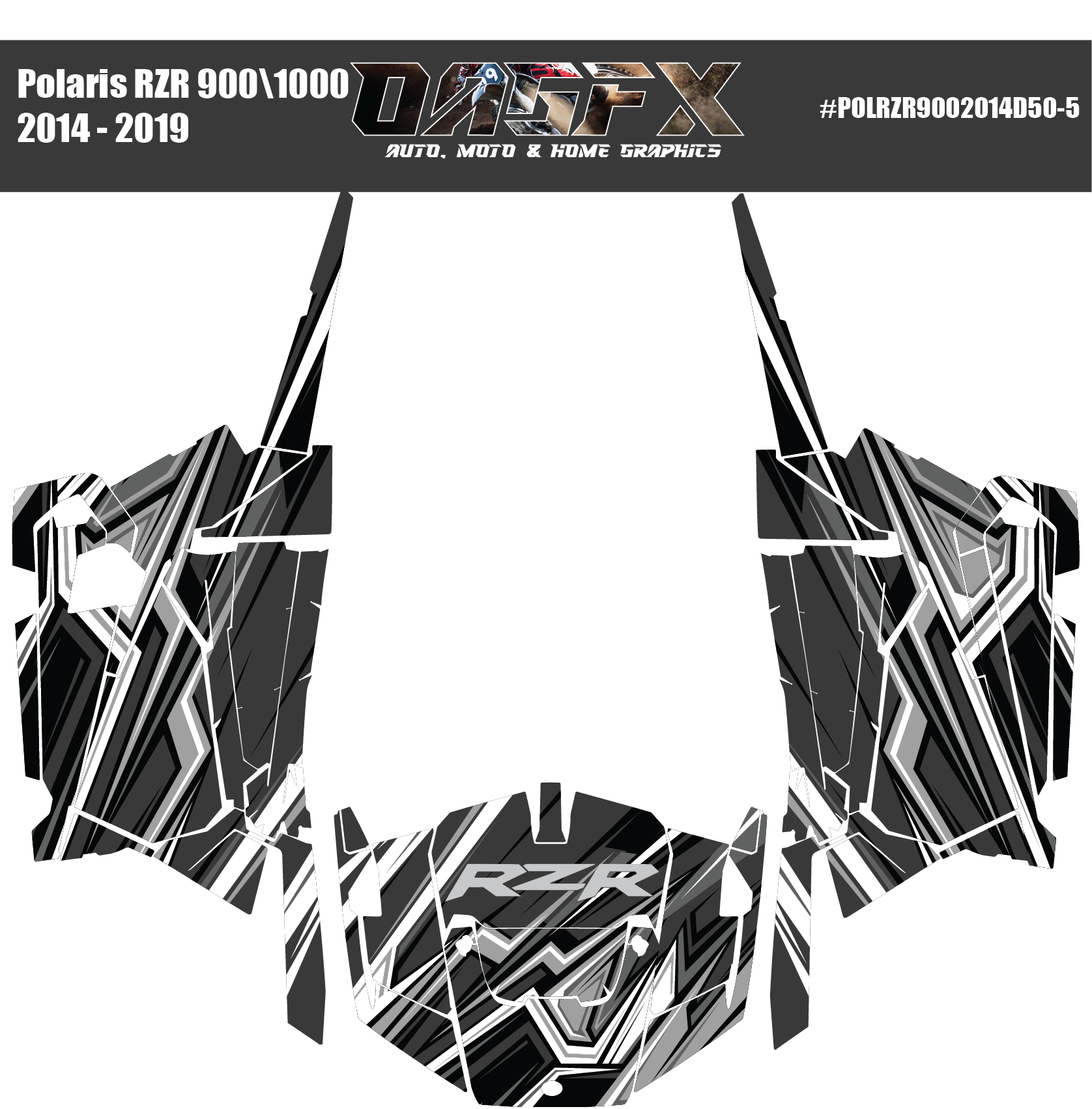 Graphics Kit for 2014 to 2019 Polaris RZR 900/1000