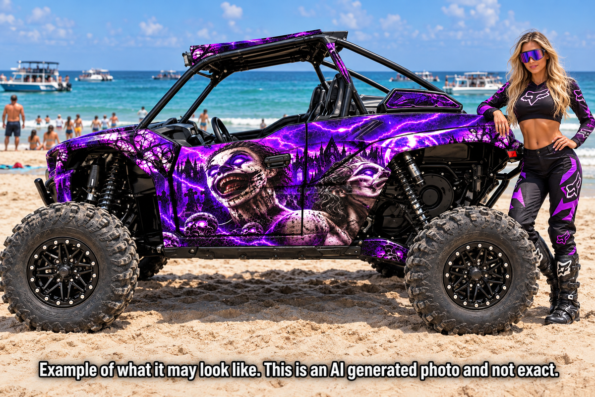 2019 - 2025 Kawasaki Teryx KRX 1000 Evil Joker Graphic Kit