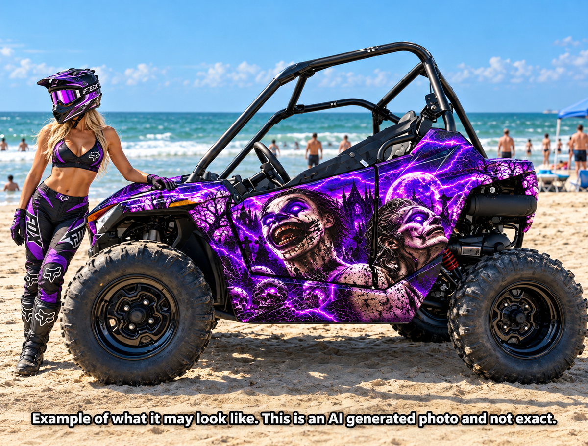2021-2025 Polaris RZR 200 EFI UTV Evil Joker Graphics Kit