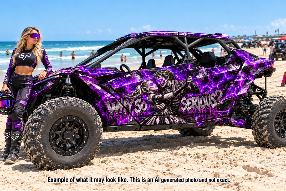 2025 Can Am Maverick R Max 4 Door Joker Graphics Kit Why So Serious