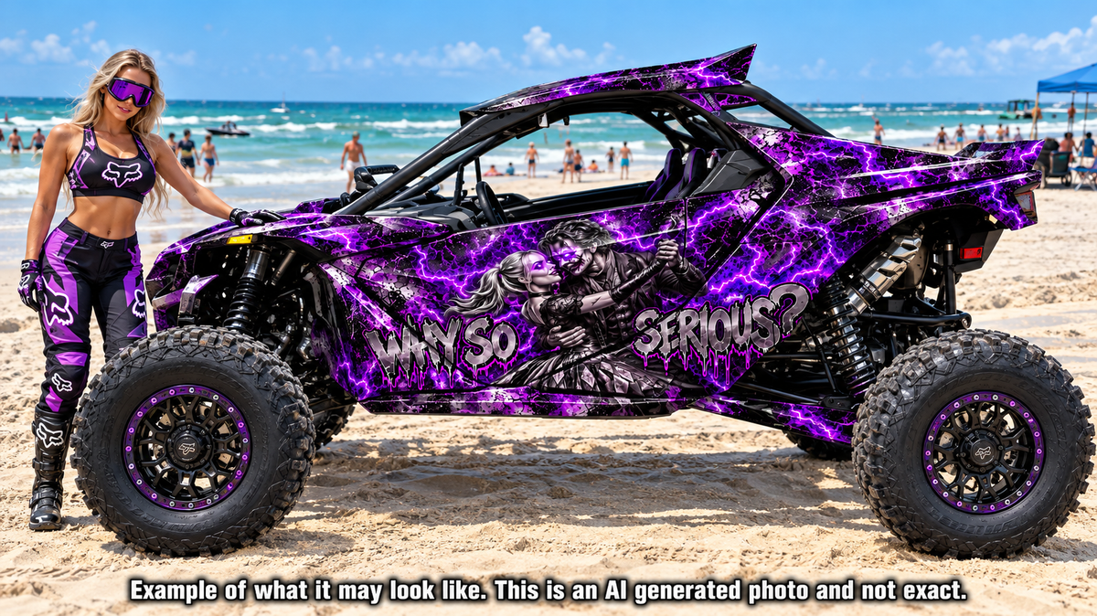 2024-2025 Can Am Maverick R RS Joker Graphics Kit  Pro Edition Why So Serious