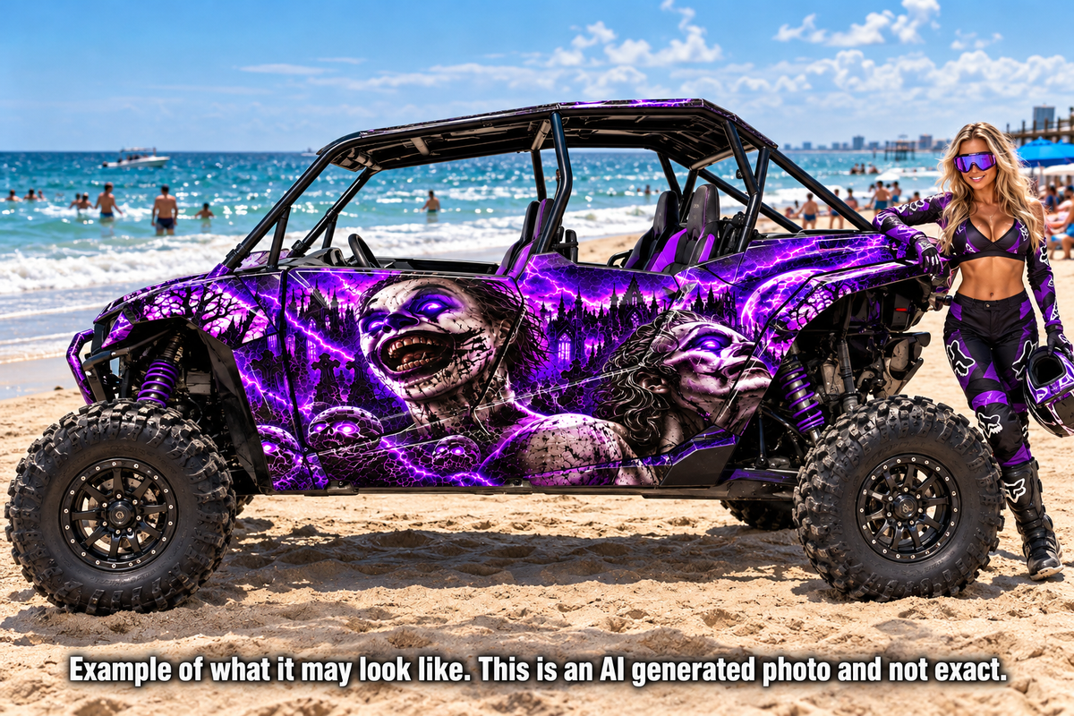2024 - 2025 Polaris RZR XP 1000 4 Door Evil Joker Graphics Kit