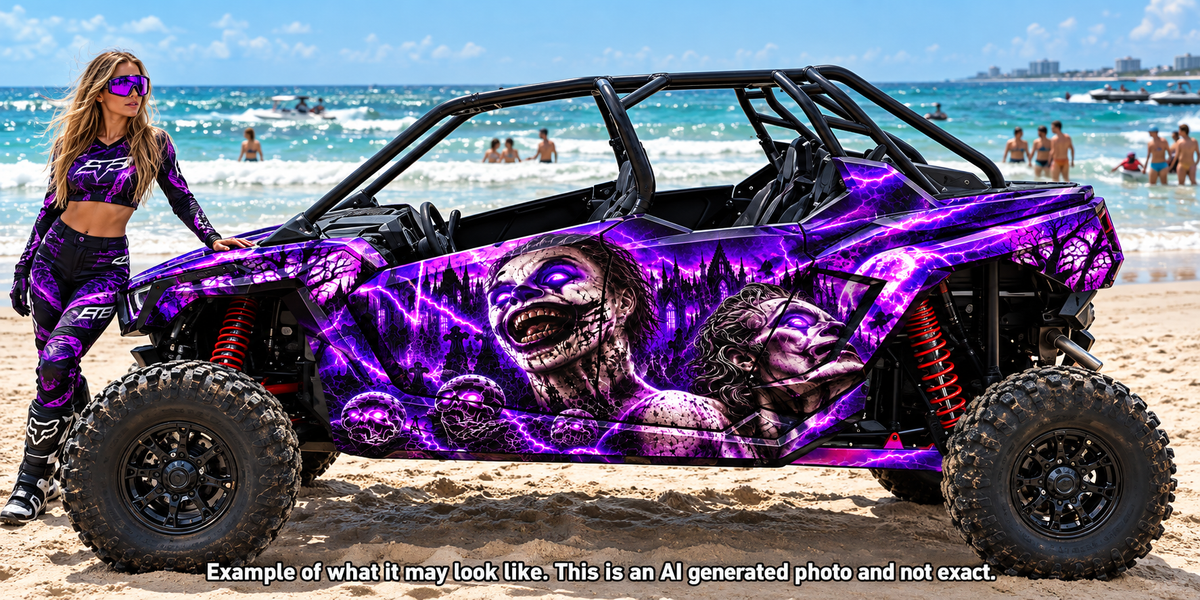 2020 - 2024 Polaris RZR Pro XP 4 Evil Joker Graphics Kit