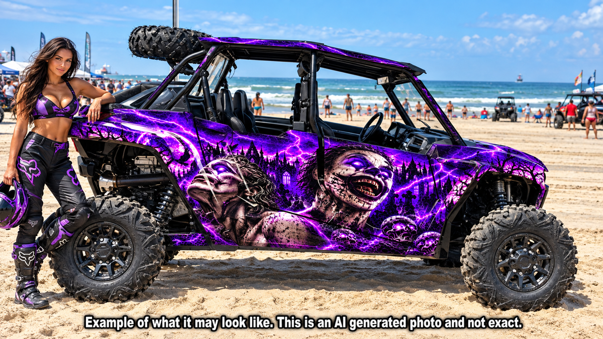 2020 - 2023 Polaris RZR  XP 1000 4 Door Graphics Kit Evil Joker