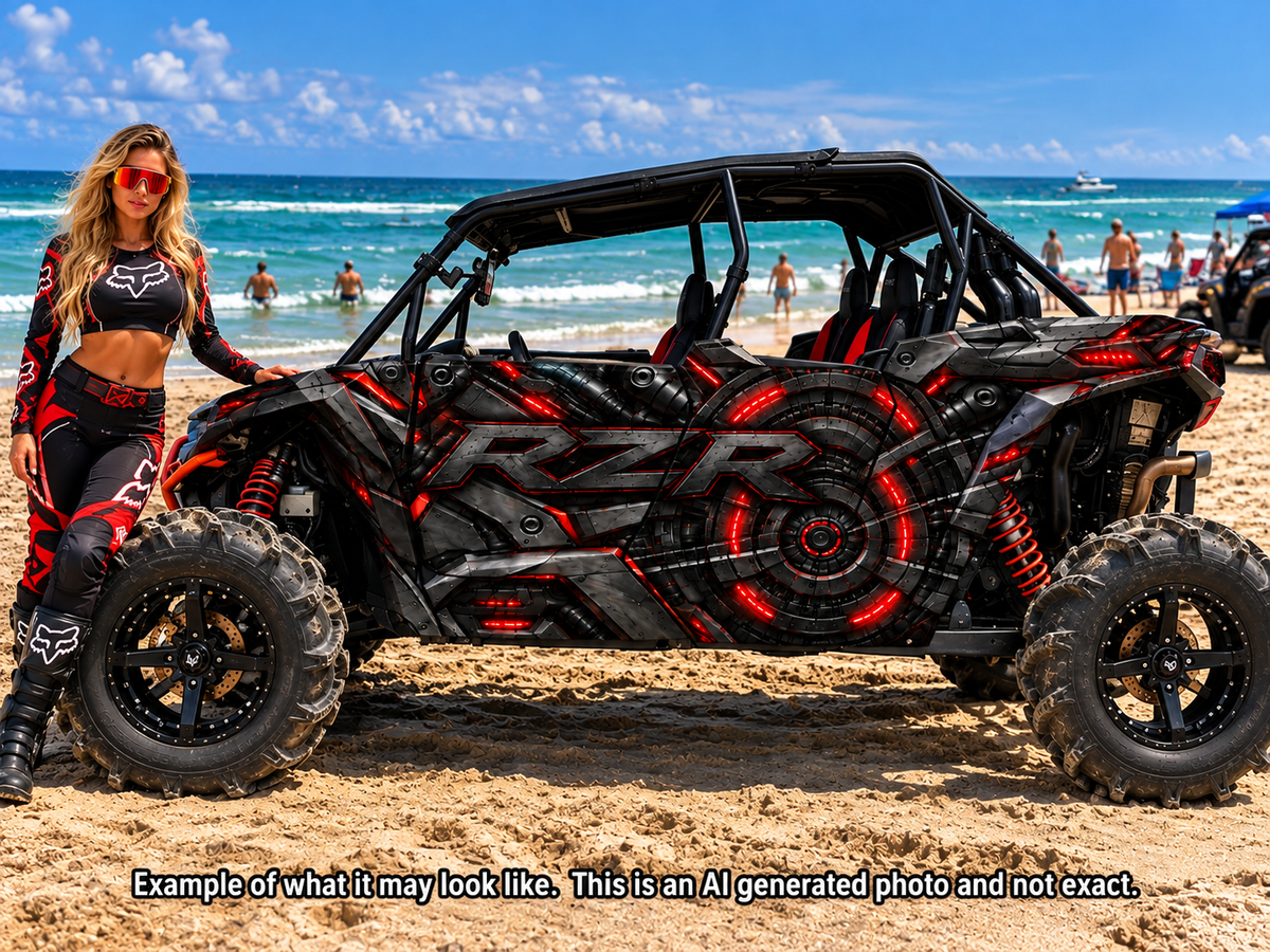 2024 - 2025 Polaris RZR XP 1000 4 Door Metal Series Graphics Kit