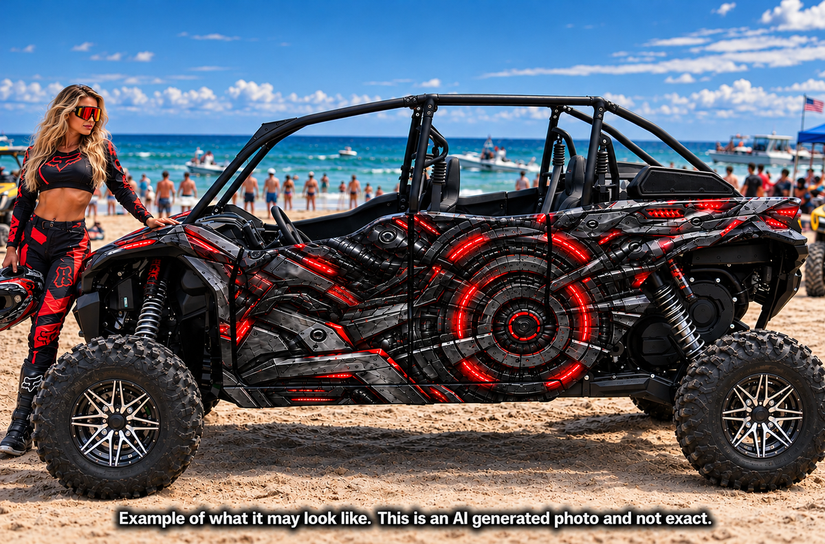 2020 - 2024 Kawasaki Teryx KRX 4 Door 1000 Cyber Series Graphic Kit