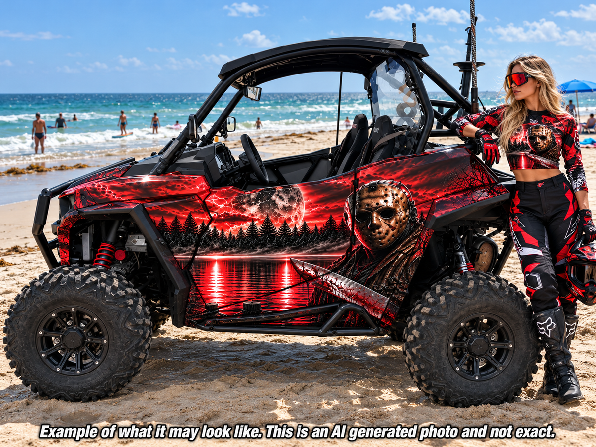 Polaris RZR Trail S Jason Voorhees Graphics Kit USA "Jason"