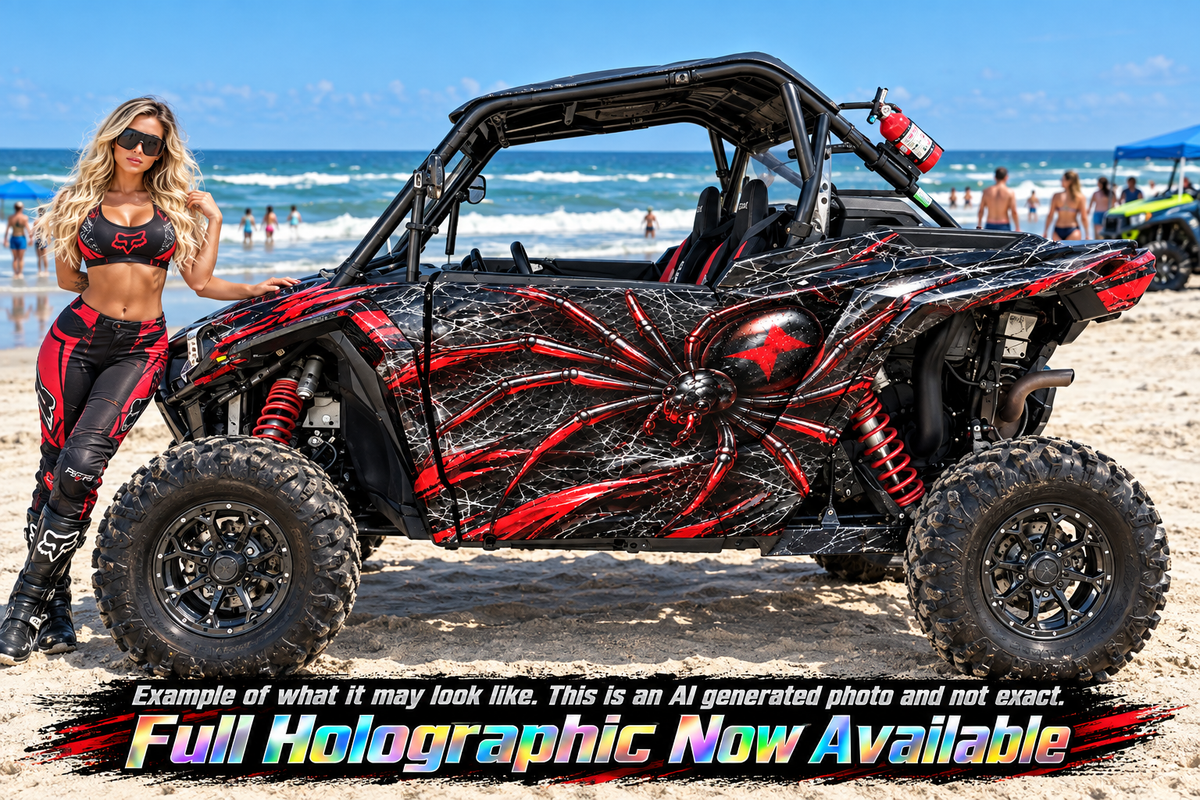 2024-2025 Polaris RZR XP 1000 Black Widow Graphics Kit