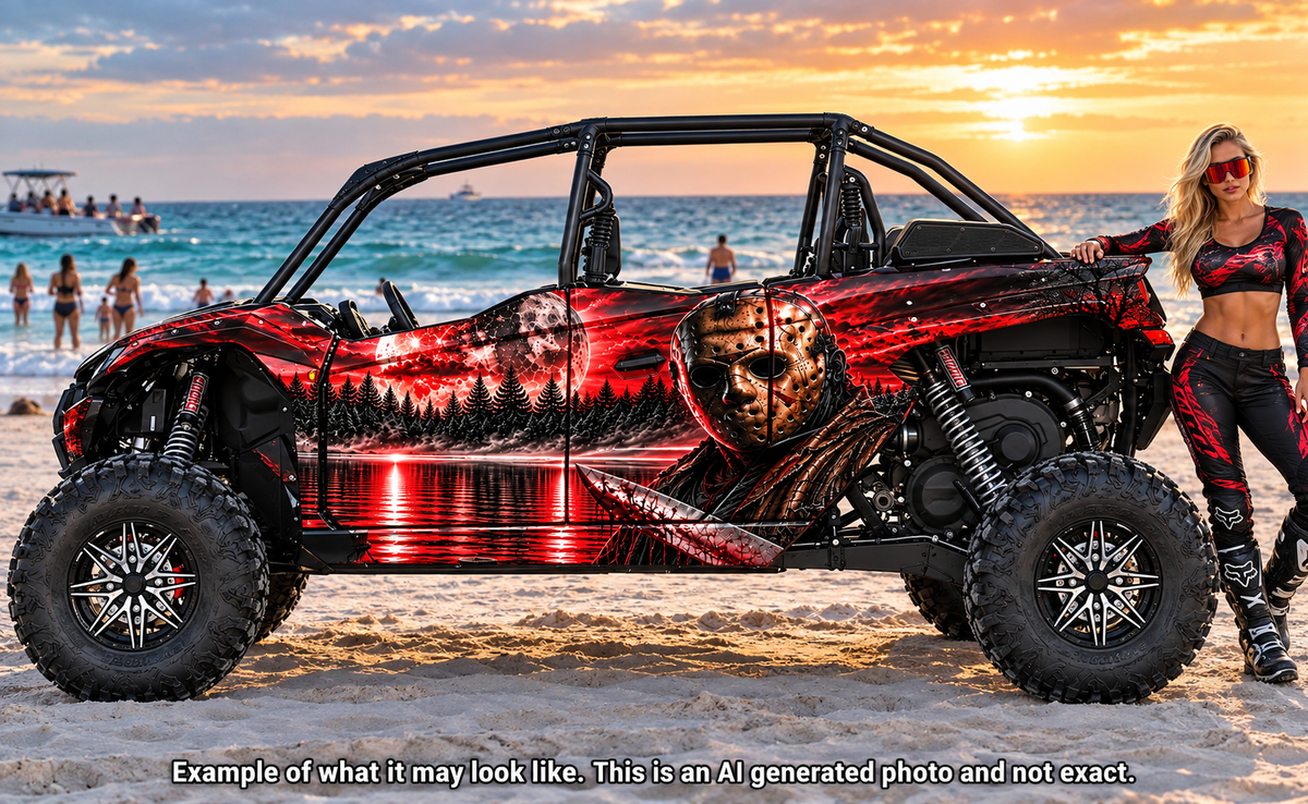 2020 - 2024 Kawasaki Teryx KRX 4 Door 1000 Jason Voorhees Graphic Kit "Jason"