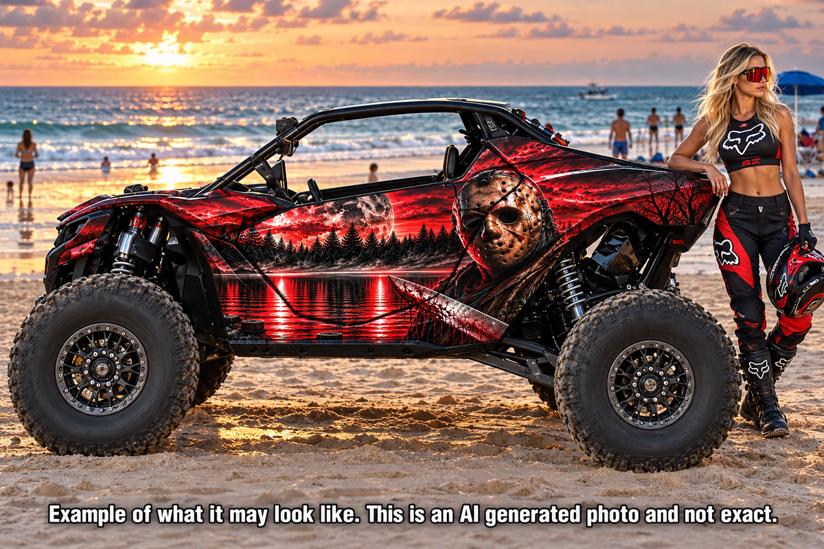 2024-2025 Can Am Maverick R RS Jason Voorhees Graphics Kit  Pro Edition "Jason"