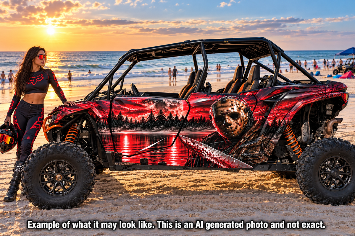 2024 - 2025 Polaris RZR XP 1000 4 Door Jason Voorhees Graphics Kit "Jason"