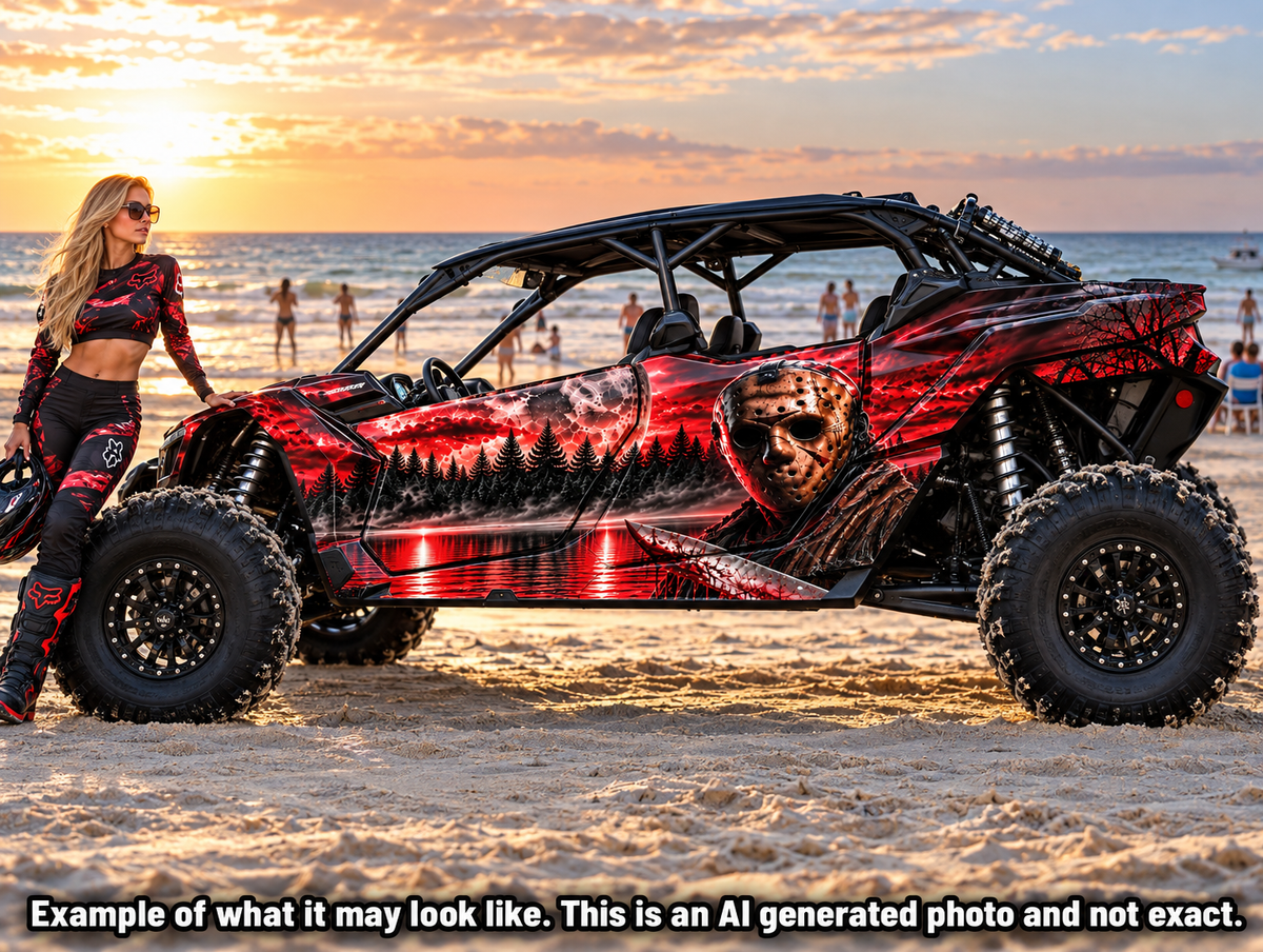2017-2024 Can Am X3 Max 4 Door Maverick RR DS Jason Voorhees Graphics Kit  "Jason"