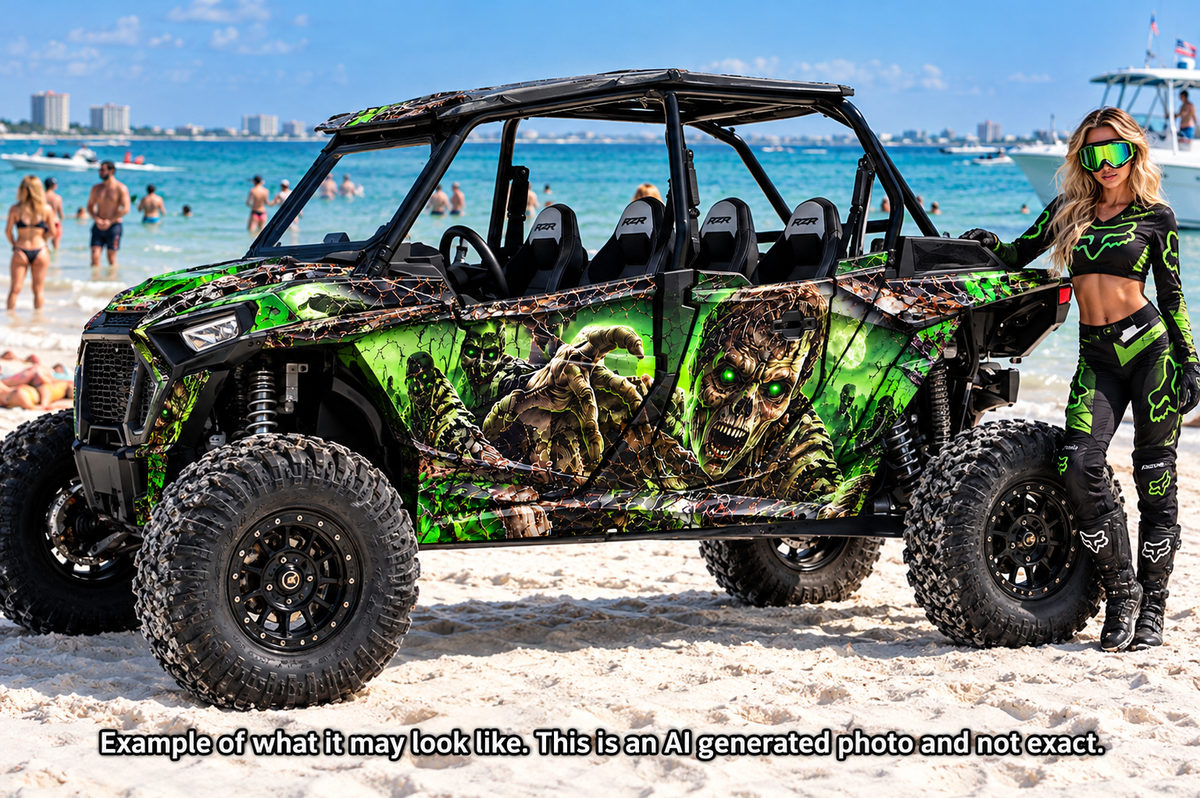 2020 - 2023 Polaris RZR  XP 1000 4 Door Graphics Kit Zombie