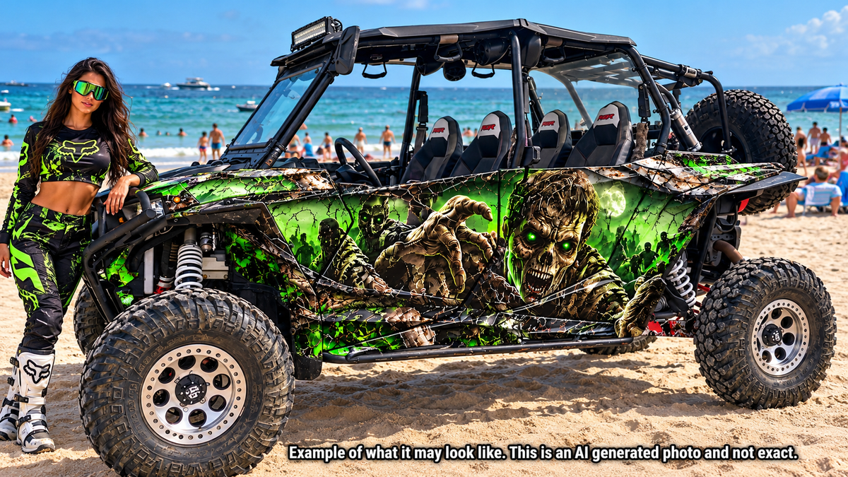 2014 - 2018 Polaris RZR XP 4 Zombie Graphics Kit