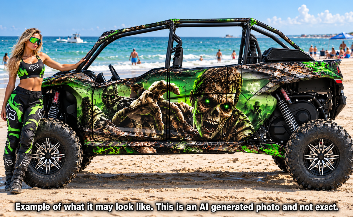 2020 - 2024 Kawasaki Teryx KRX 4 Door 1000 Zombie Graphic Kit