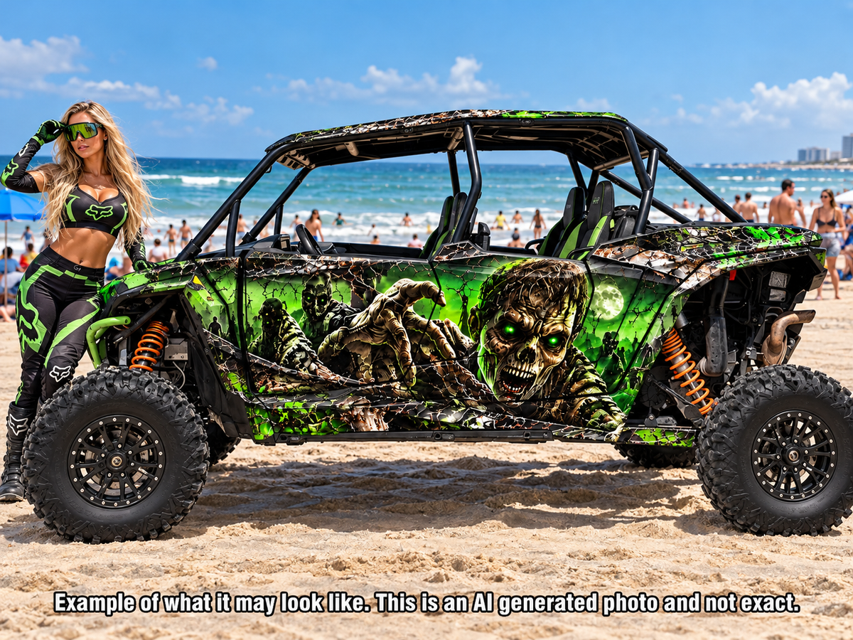 2024 - 2025 Polaris RZR XP 1000 4 Door Zombie Graphics Kit