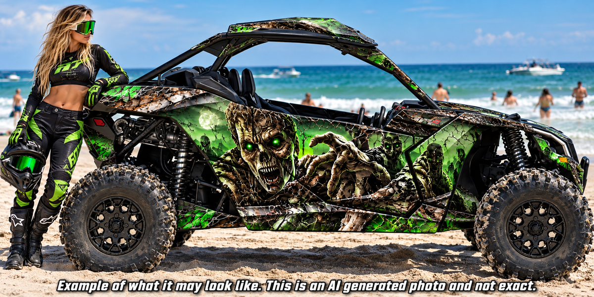 2017 - 2024 Can Am X3 RR DS Maverick "Zombie" Graphics Kit